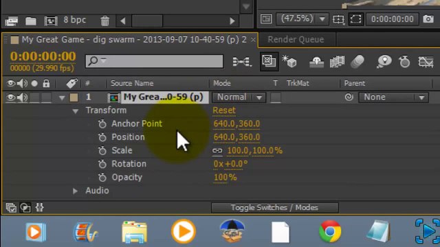 After Effects Tutorial: Fade in Fade Out Effect | After effects CS6 Tutorial Basics #1