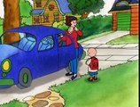 Caillou duerme fuera de casa