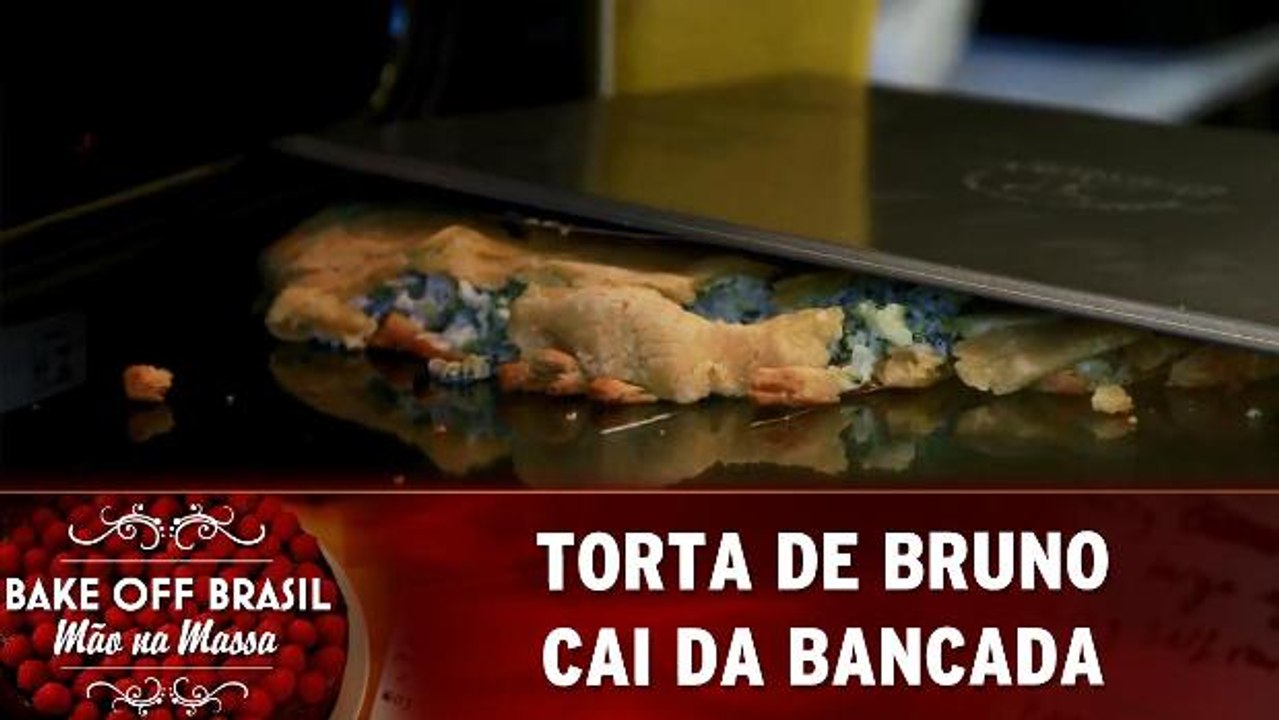 Torta de bruno cai da bancada