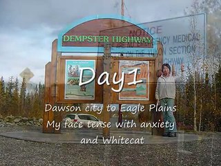 Arctic Circle on the Dempster Highway solo driving