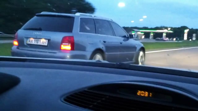 Audi RS4 B5 Stage2 vs Mercedes SL 55 AMG Part 1-2