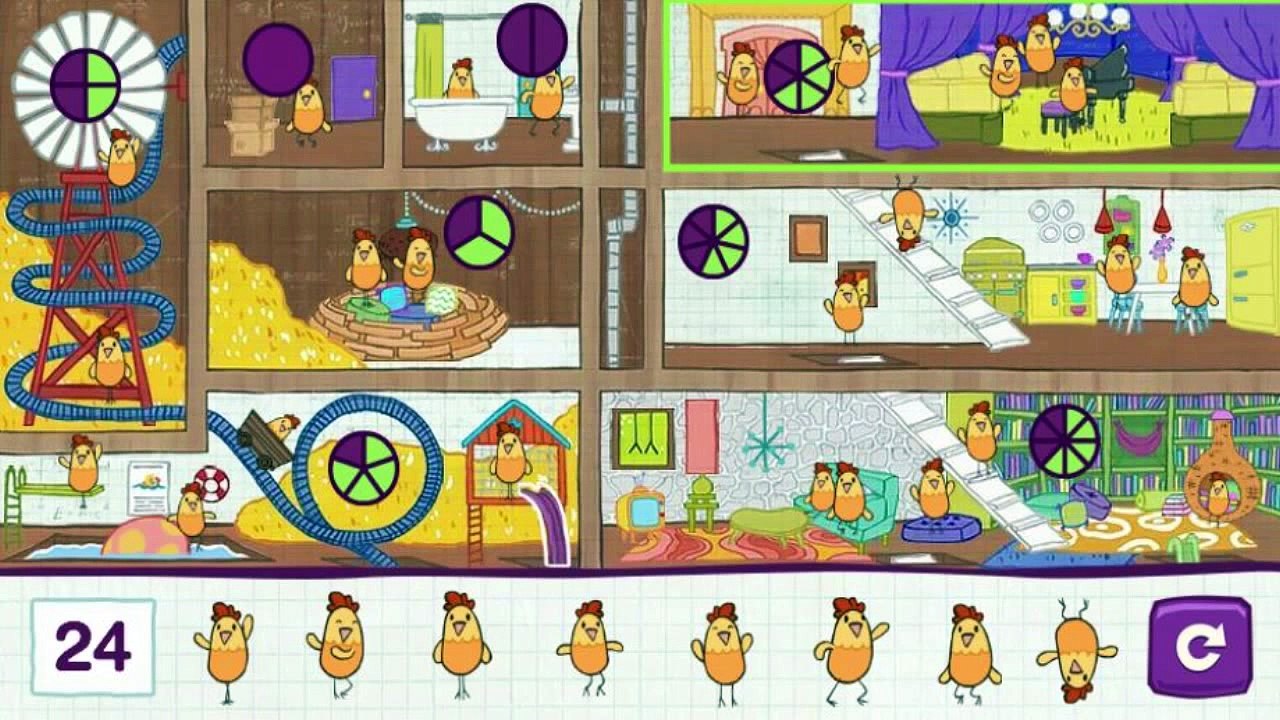 ♡ Peg + Cat - Chicken Coop Funny Educational Video Game For Kids English