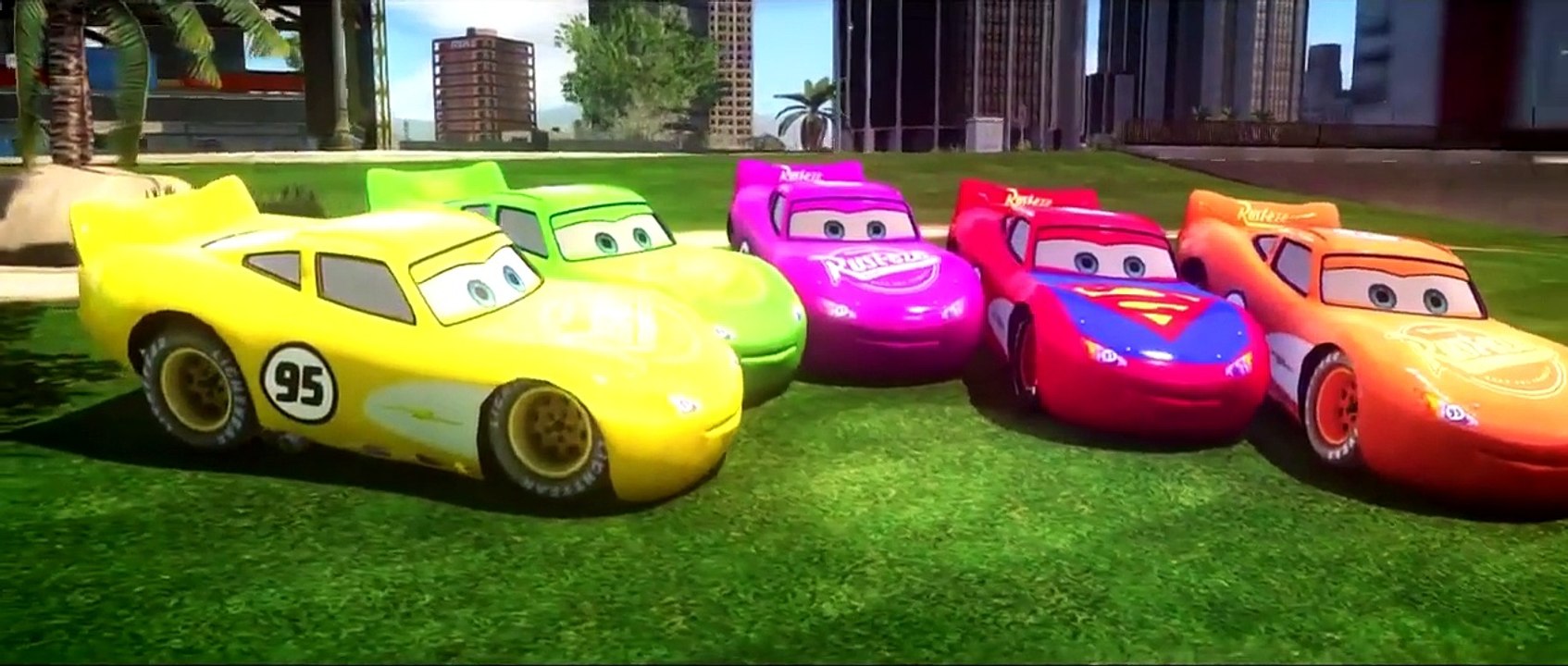 CUSTOM Disney Cars Lightning McQueen HAVE FUN with Spider Man Different Colors Mcqueen