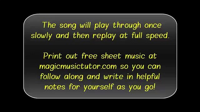 Music Box Dancer (EASY/Melody Only/LEAD) Piano Tutorial [Magic Music Tutor] free sheet music