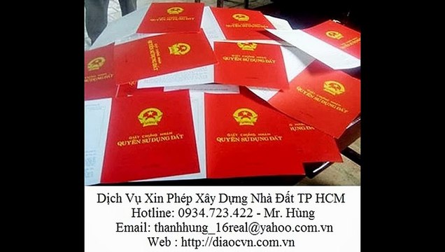 Xin Giấy Phép Xây Dựng Nhà Quận Bình Thạnh - 0934.723.422 - Mr. Hùng