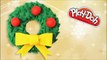How to make a Christmas Wreath Play Doh Xmas Play Dough Decoration