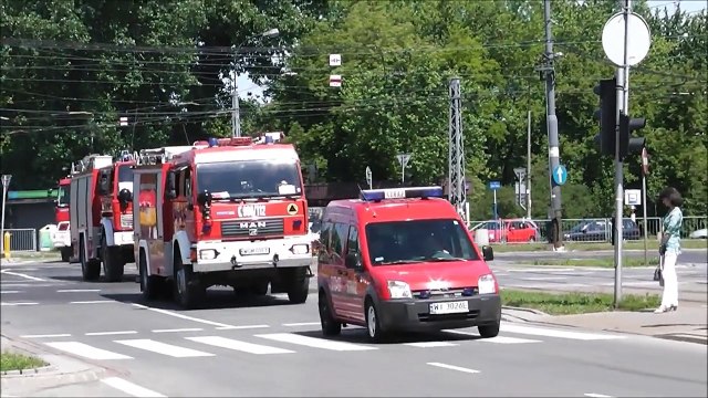 Straż pożarna: EURO 2012 Warszawa - kompilacja przejazdów SiS podoperacji Strefa Kibica