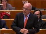 Joaquín Almunia interviene en el Parlamento Europeo