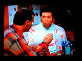 Kramer sees the baby, Seinfeld the Hamptons