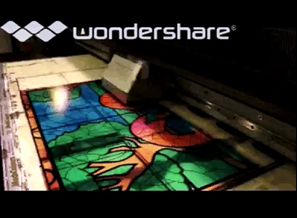 Digital printed tiffany stained glass