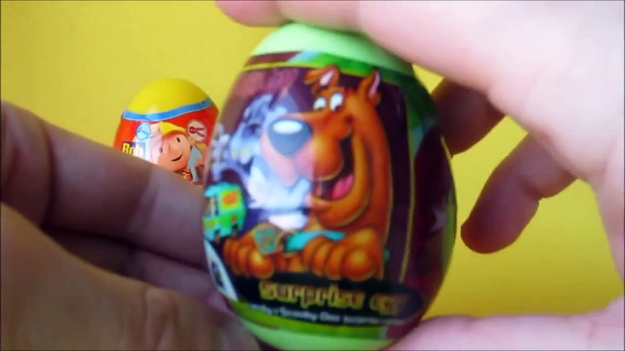 3 Surprise eggs - Thomas and Friends, Bob The Builder, Scooby-Doo / jajka z niespodzianką