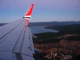 Boeing 737-800 of Norwegian Air Shuttle is landing in Oslo