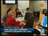 Influenza H1N1 es declarada como pandemia - Extra de Noticias (UC13 y TVN)