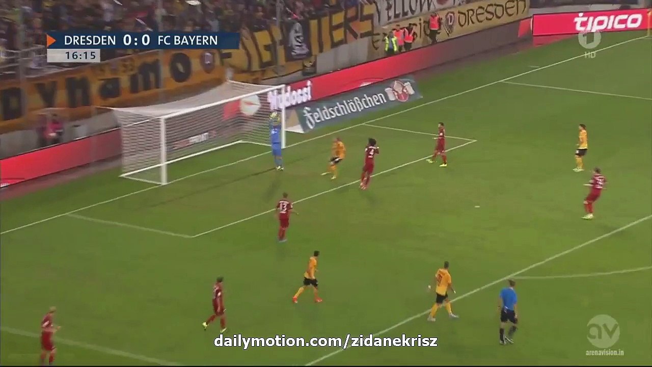 Arjen Robben 0_1 HD _ Dynamo Dresden v. FC Bayern München 17.08.2015 HD