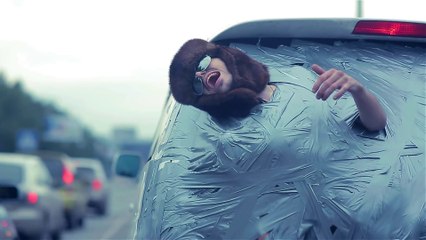 Man is taped in the back of a car in Russia!! But.. Why?!