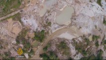 Illegal Indonesian tin mining damaging environment