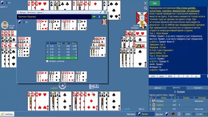 Bridge tourney russian Бридж турнир Гемблер