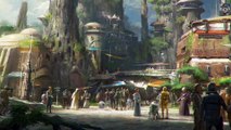 Never-before-seen Star Wars Land concept images at the D23 keynote