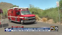 Crews respond to 86 weekend heat related calls