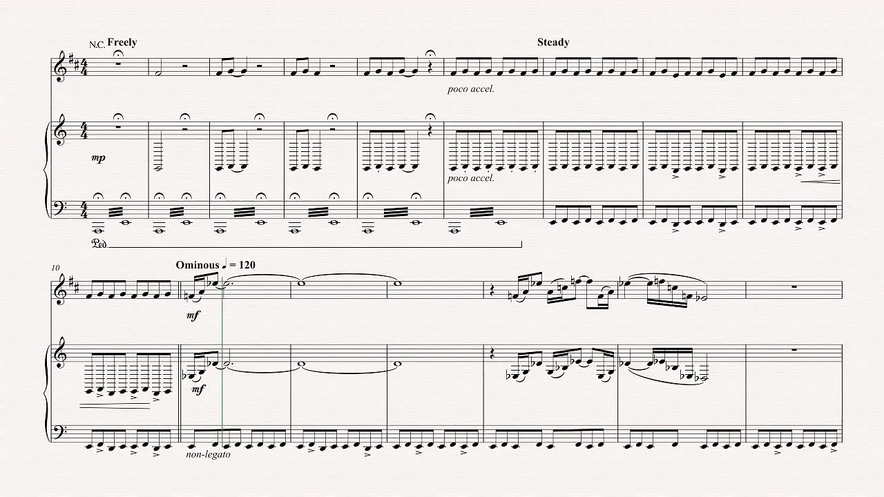 Soprano Sax - Jaws Theme Song - John Williams - Sheet Music, Chords, & Vocals