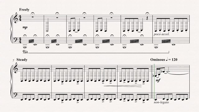 Piano - Jaws Theme Song - John Williams - Sheet Music, Chords, & Vocals