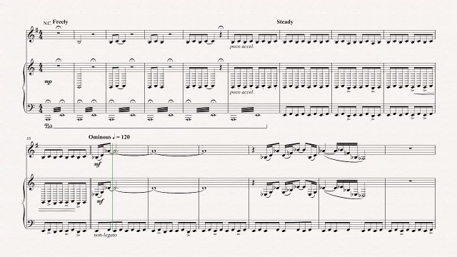 Horn - Jaws Theme Song - John Williams - Sheet Music, Chords, & Vocals