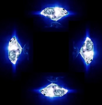 Hologram Technology Diamond for holographic pyramid