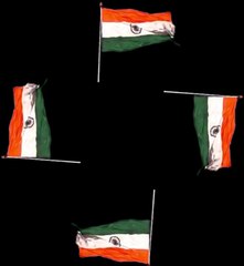 Hologram Technology Indian Flag