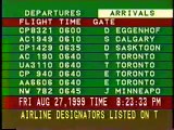 Winnipeg - Airport Departures/Arrivals Channel (August 27, 1999)