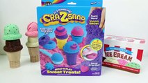 CRA_Z_SAND Sweet Treats Mold 'N Play Ice Cream Playset Helados Arena Mágica Play Food Toy Videos