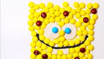 Making SpongeBob SquarePants with M&M s and Play doh, Candy SpongeBob SquarePants