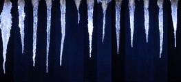 13 random rotating icicles from the Icicle Atlas (time lapse)