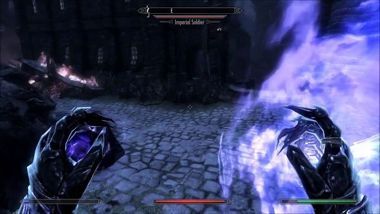 Skyrim High Level Mage Gameplay - Stormcloak Quests - Battle for Solitude