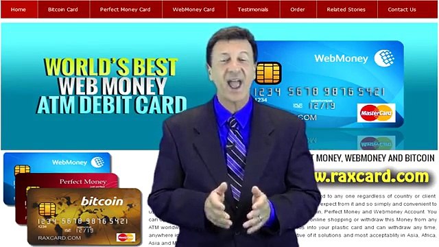 Rax Webmoney ATM Debit Card with Free IBAN and Control Panel