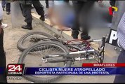 Miraflores: ciclista muere atropellado mientras participaba en protesta