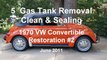 5 of 44 1970 VW Beetle Gas Tank Removal & Sealing 7-6-2011.wmv