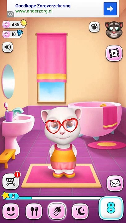 Talking Angela Great Makeover My Talking Tom Episode Full Game for Children HD