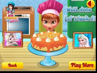 Frozen Disney -Anna Frozen's Princess cooking videos Games for Kids