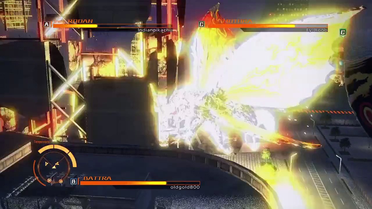 GODZILLA Ps4: Online battle Battra vs Rodan vs Mothra