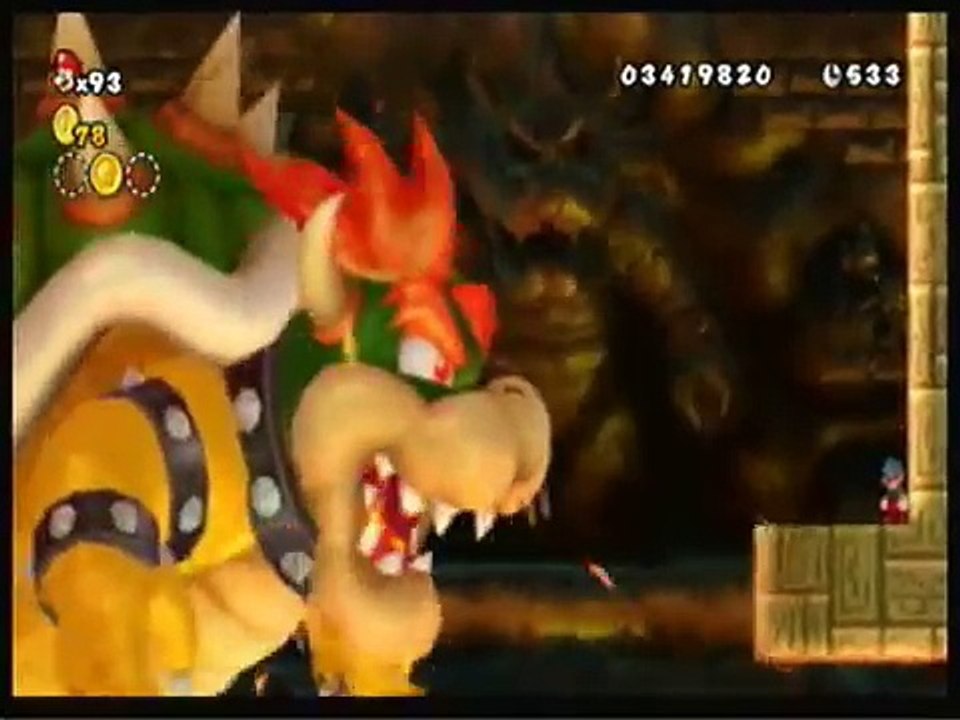 New Super Mario Bros. Wii: Final Castle/Boss *Spoilers*