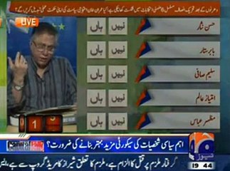 Hassan Nisar Shows Anger at Anchor's Question on PTI's Defeat in Haripur