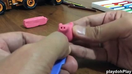 How To Make Play Doh Peppa Pig   Making Peppa Pig with Play Dough