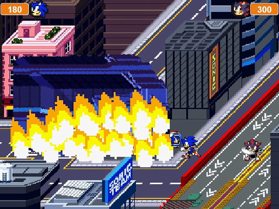 sonic vs shadow demo