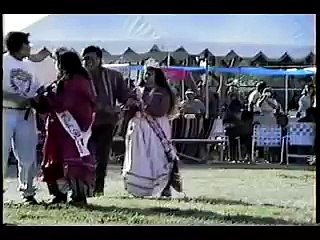 Caddo Native American Indians performing social dance