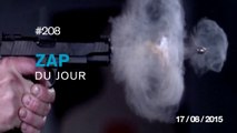 ZAP DU JOUR #208 : Un pistolet filmé à 73 000 images secondes / Faire une sieste avec un guépard / Sauvetage In Extremis
