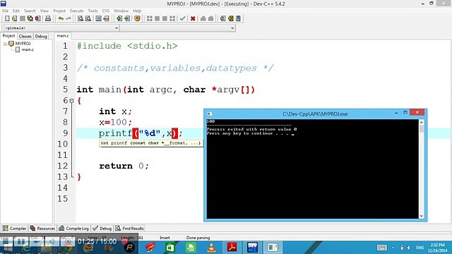 4 C PROGRAMMING CONSTANTS,VARIABLES,DATATYPES (IN HINDI)