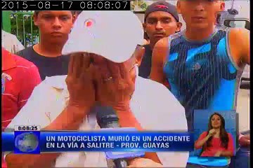 Motociclista murió al ser impactado por un vehículo