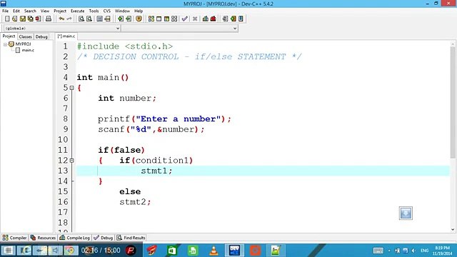 6 C PROGRAMMING IF ELSE CONSTRUCT (IN HINDI)