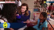 Valerie Trierweiler in India: Former French First Lady tours Indian hospital during charity visit