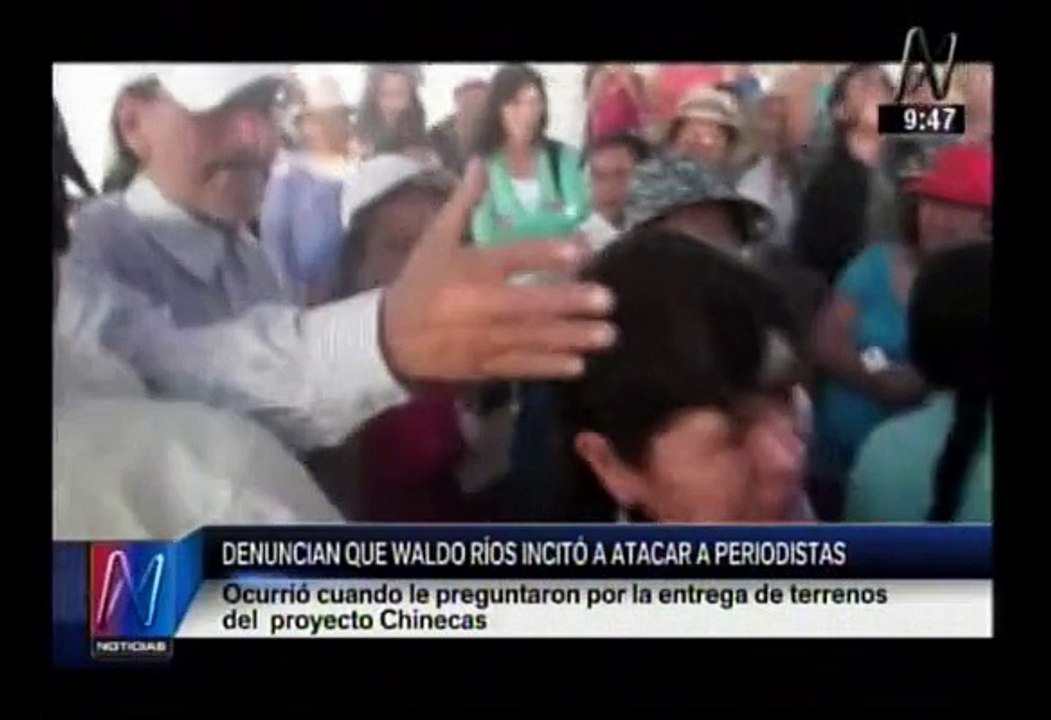 Áncash: Waldo Ríos se enfrenta nuevamente a periodistas